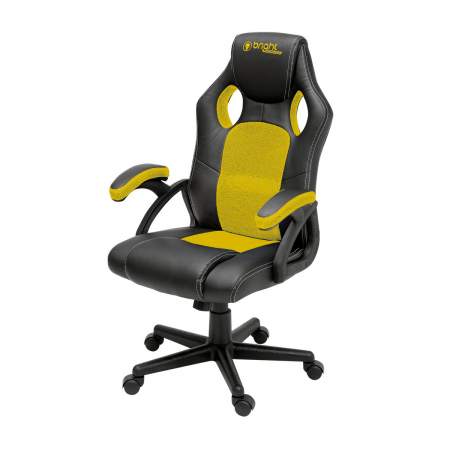 CADEIRA GAMER BRIGHT PRETA / AMARELA