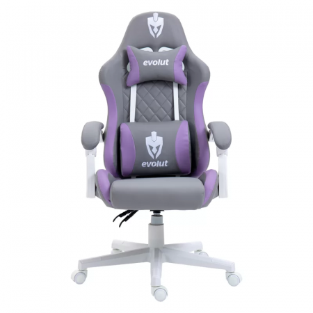 CADEIRA GAMER EVOLUT EG910 PRISM CINZA/LILAS