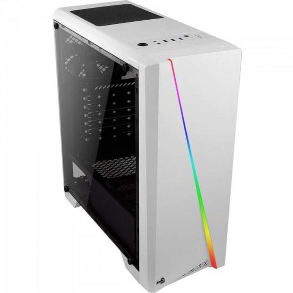 Gabinete Gamer Aerocool Cylon Rgb Acrilico Branco