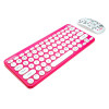 TECLADO E MOUSE WIRELESS LETRON HELLO KITTY ROSA - 3